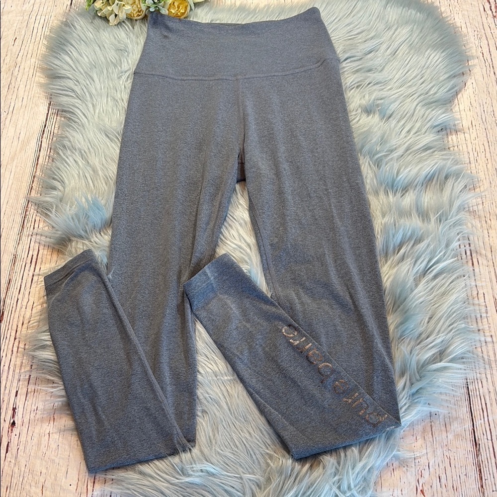Beyond Yoga X Pure Barre Blue Spacedye High Waisted Leggings sz M